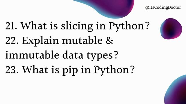 Python Interview Questions (Top 53) | EVERY Python Developer MUST KNOW THSESE QUESTIONS!!! смотреть онлайн