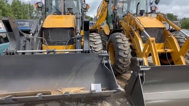 ЭКСКАВАТОР ПОГРУЗЧИК SHANMON 388H ОБЗОР