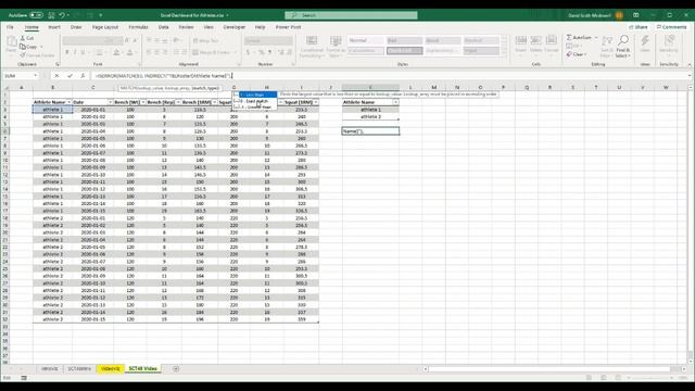 Easy Excel Dashboard for Athletes | DSMStrength | Strength Coach Tutorials смотреть онлайн