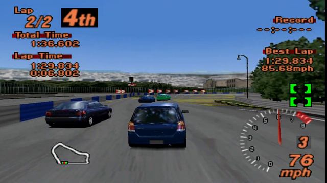 Gran Turismo 2 - Subaru Pleo RS ´98 - Rome Short Course смотреть онлайн