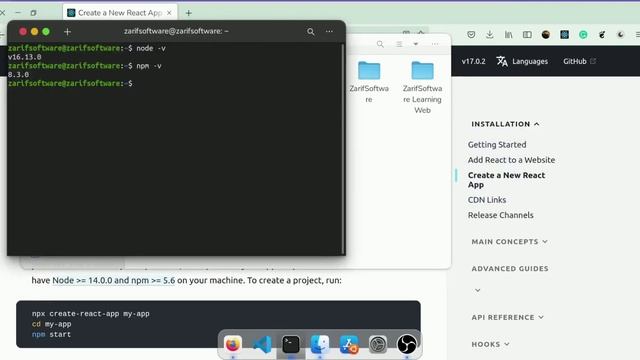 Creating a new React Project - Learn with Zarifprogrammer смотреть онлайн