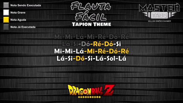 Flauta Fácil - Dragon Ball Z - Tapion Theme || Flauta Doce Soprano G & B || смотреть онлайн