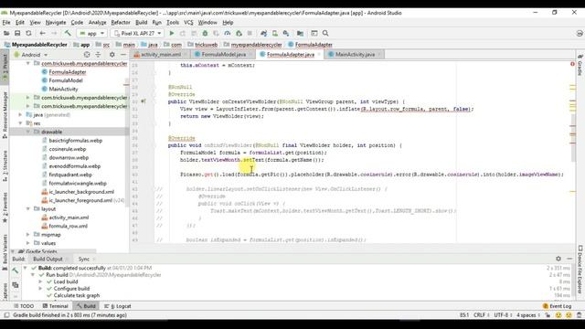 Expandable Layout in Androidx RecyclerView + On click Event on the RecyclerView - Android Studio смотреть онлайн