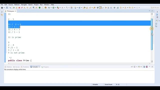 program to check given number is prime or not | Java programs (Hindi) смотреть онлайн