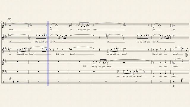 Mary, Did You Know? - Pentatonix (Full Sheet Music with Lyrics) смотреть онлайн