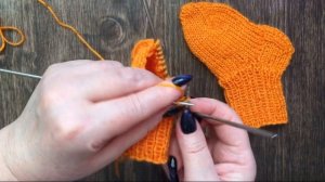 Носочки на 5 спицах, для малыша от 1 года//мастер класс//попетелный рассказ, просто, быстро, красив