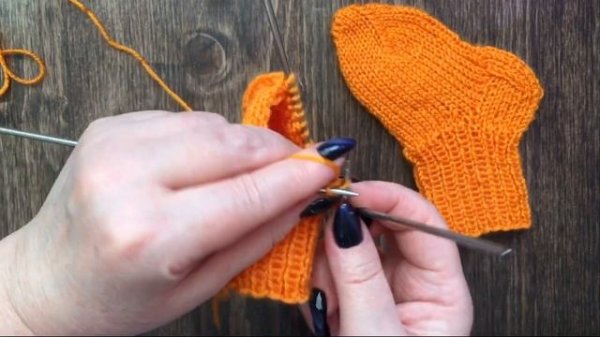 Носочки на 5 спицах, для малыша от 1 года//мастер класс//попетелный рассказ, просто, быстро, красив