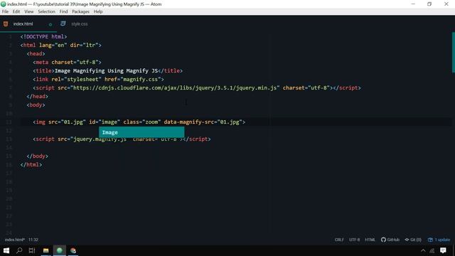 Image Magnifier On Mouse Hover - Using Magnify JS | Glass Lens Zoom Style - CSS, HTML & JQuery смотреть онлайн