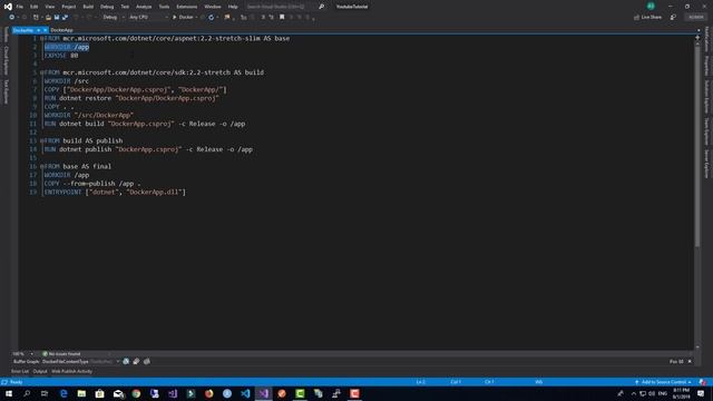 ASP.NET Core with Docker and Visual Studio 2019 смотреть онлайн