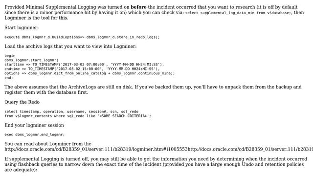 Databases: Way to track data deleted from database смотреть онлайн