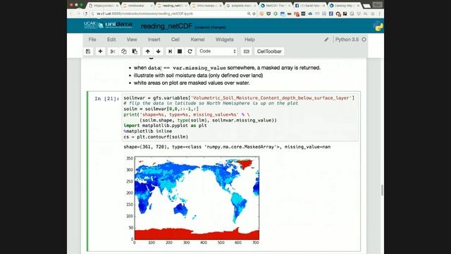 Unidata Python Workshop - Monday June 20 part 4 - reading, writing netCDF смотреть онлайн