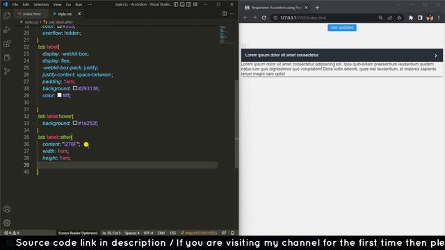 How to create an accordion menu using only pure css | Responsive Accordion Using Only Pure CSS смотреть онлайн