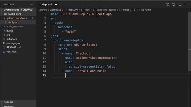 Deployment de una aplicación en React utilizando Github Pages con Github Actions CI/CD - #2 смотреть онлайн