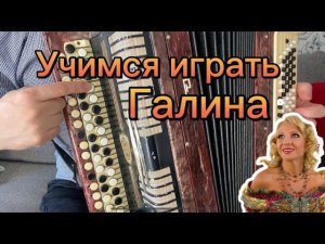 Хочешь научиться быстро играть на баяне? РАЗБОР ПЕСНИ "ГАЛИНА"