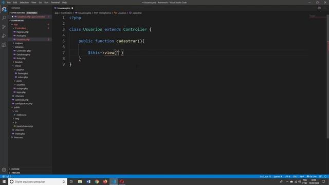 Curso de PHP7 e MVC Aula 30 Criando Controlador de Usuários смотреть онлайн