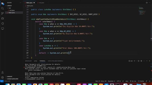 JAVA 21 GÜNCELLEMESİ #2 | Pattern Matching for switch смотреть онлайн