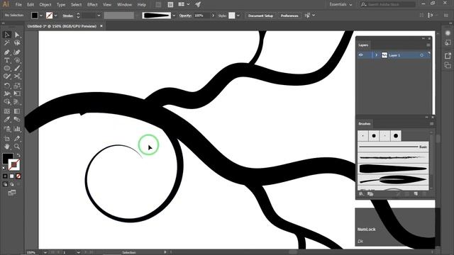 How to create simple tree branches in adobe illustrator : Adobe illustrator tutorial смотреть онлайн