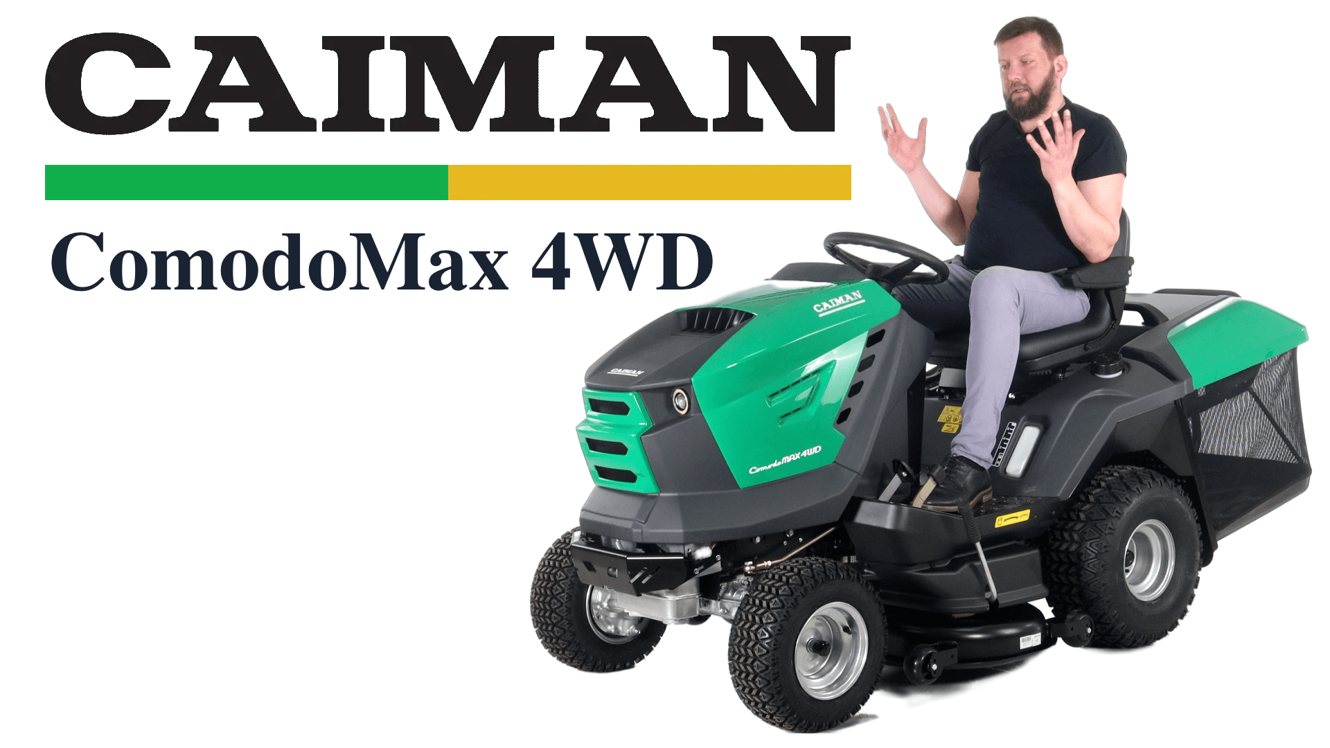 Обзор на садовый трактор Caiman Comodo Max 4WD смотреть онлайн