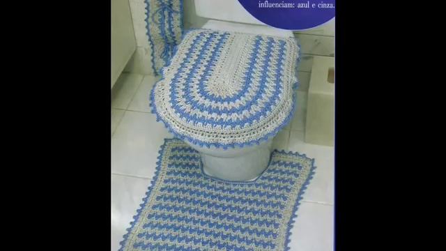 Коврики для ванной, связанные крючком. Crochet bath mats смотреть онлайн