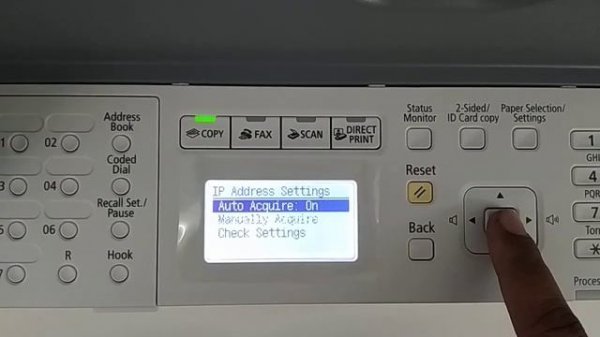 Canon IR 1435if IP address dalna/DHCP/Auto IP off karna