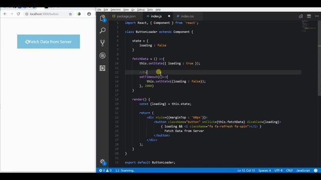 Add loading spinner for buttons in reactjs смотреть онлайн