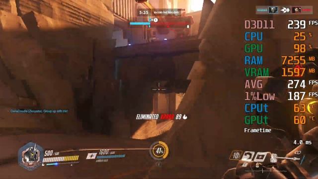GeForce GTX 1650 SUPER -- Intel Core i5-11600K -- Overwatch FPS Test i5-11600KF смотреть онлайн