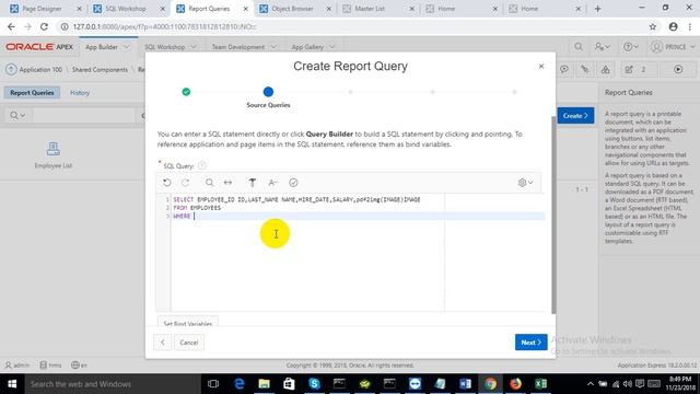 Displaying Image of Pdf Report in BI Publisher: Oracle -Apex 18.2 смотреть онлайн