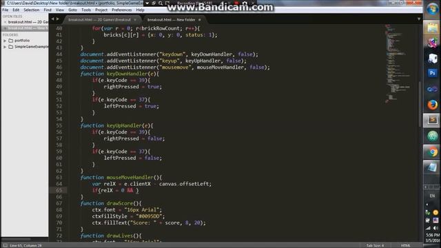 #Part4-Breakout Game with html, css, javascript смотреть онлайн
