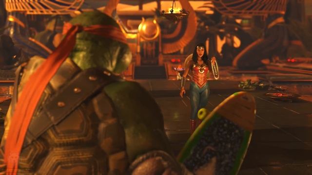 Injustice 2: TMNT Vs Wonder Woman | All Intro/Interaction Dialogues & Clash Quotes + Super Moves смотреть онлайн