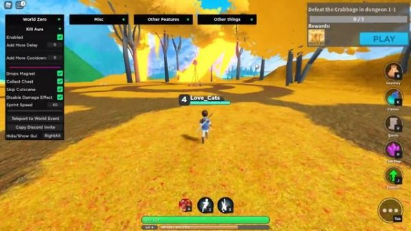 World // Zero Hack ? OP KILL AURA SCRIPT - AUTO FARM HACK ? World // Zero Script Gui