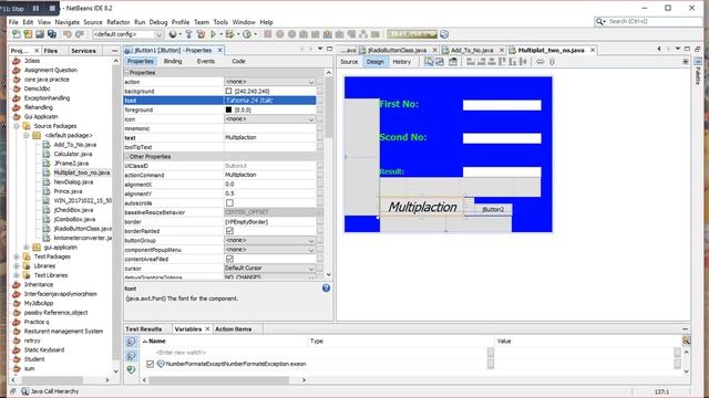 Calculater GUI Application using java SE desktop Application. смотреть онлайн