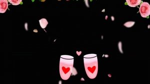 футаж праздничный звон, чоканье бокалов