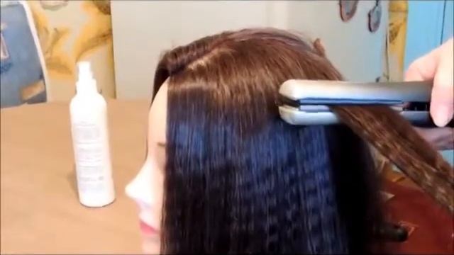 Выпрямление волос плойкой утюжком смотреть онлайн