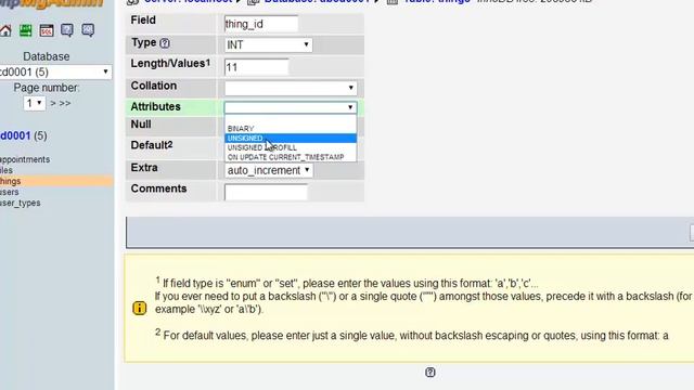 Unsigned Integers for MySQL with PHPMyAdmin смотреть онлайн