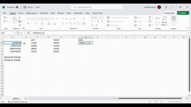 Left, Right & Mid Range selection in excel || How to find Selected Range in a cell Within EXCEL. смотреть онлайн