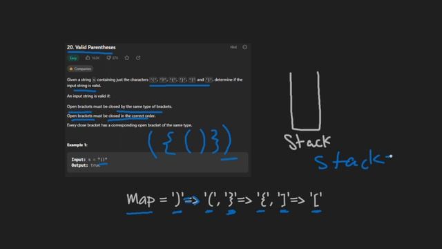 LeetCode #20 : Valid Parenthesis in python смотреть онлайн