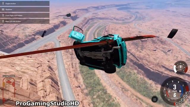 Satisfying Car Crashes #21 - High Speed Jumps (BeamNG Drive)