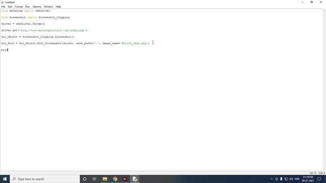 python web automation tutorial - Screenshot Entire Web Page - தமிழில் смотреть онлайн