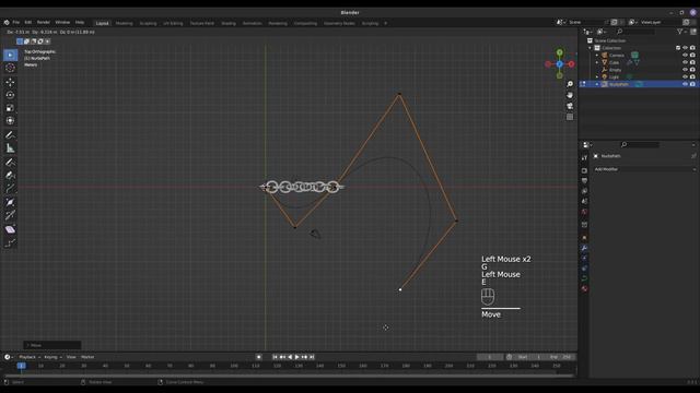 Blender - Моделирование цепочки смотреть онлайн