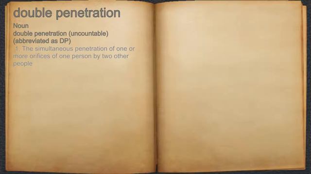 What does double penetration mean? смотреть онлайн