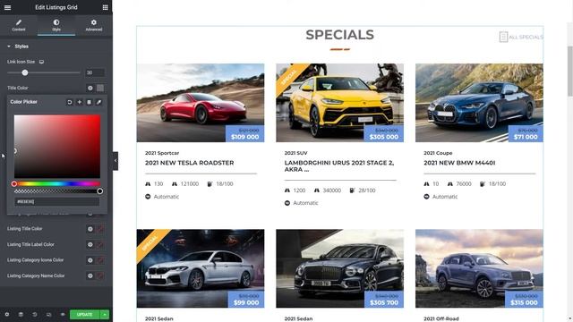 How to customize Listing Grid with Elementor - Motors Car Dealership WordPress Theme смотреть онлайн