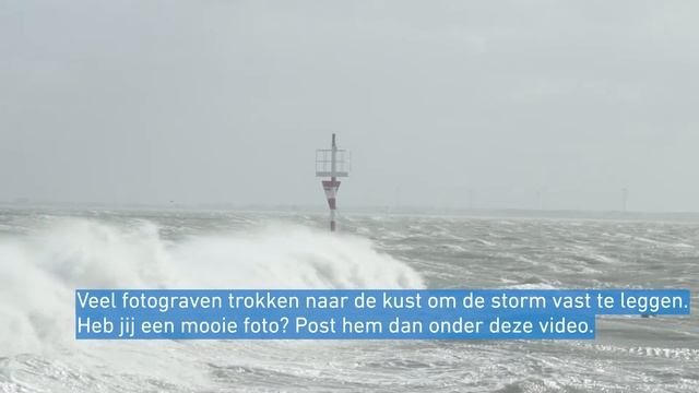 Eerste storm van 2021 in Vlissingen смотреть онлайн