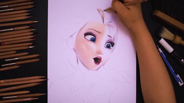 Drawing Frozen - Elsa [Drawing Hands]