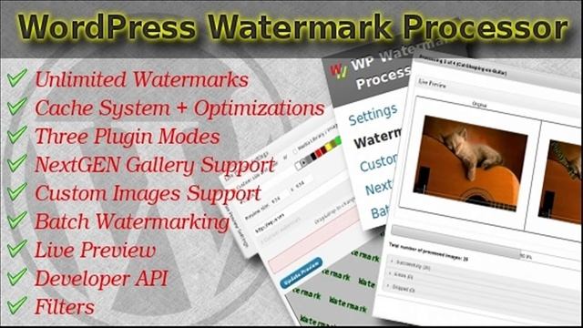 Fast Watermark Plugin for WordPress | Codecanyon Scripts and Snippets смотреть онлайн