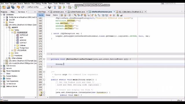 Application java avec base des données JavaDB Partie 2 смотреть онлайн