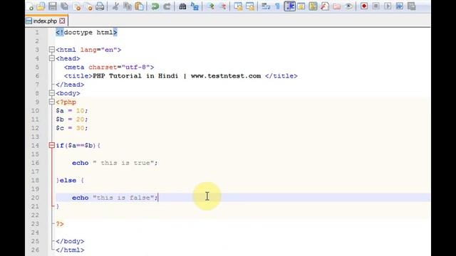 PHP tutorial in Hindi part - 18- if else and elseif statement in php смотреть онлайн