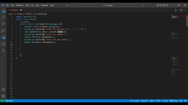 Simple /Arithmetic Calculator Program in Java смотреть онлайн
