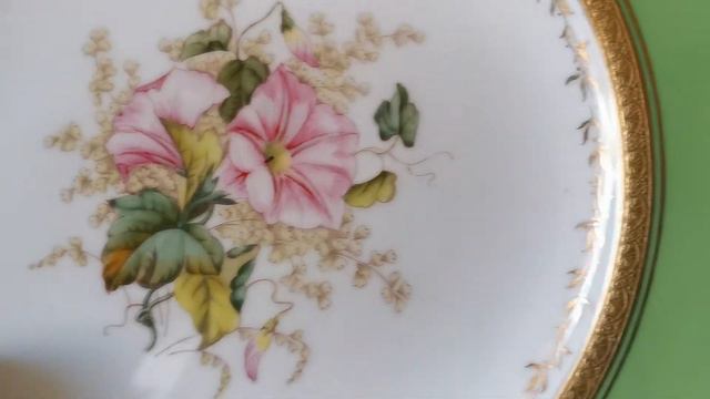 Coalport antique floral china plates смотреть онлайн