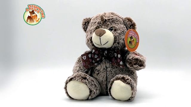 Медвежонок мягкий ТМ "Пушистые друзья" с бантом, рассказывает стишок, JB500036 смотреть онлайн