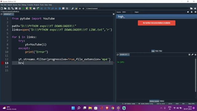 YouTube Video Downloader With Python | Multiple Downloads with File Handling in HD Quality смотреть онлайн